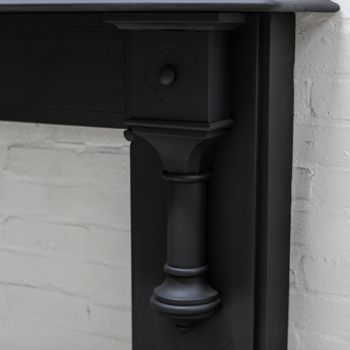 Large Antique Victorian Slate Fireplace Surround With Corbels | The Architectural Forum