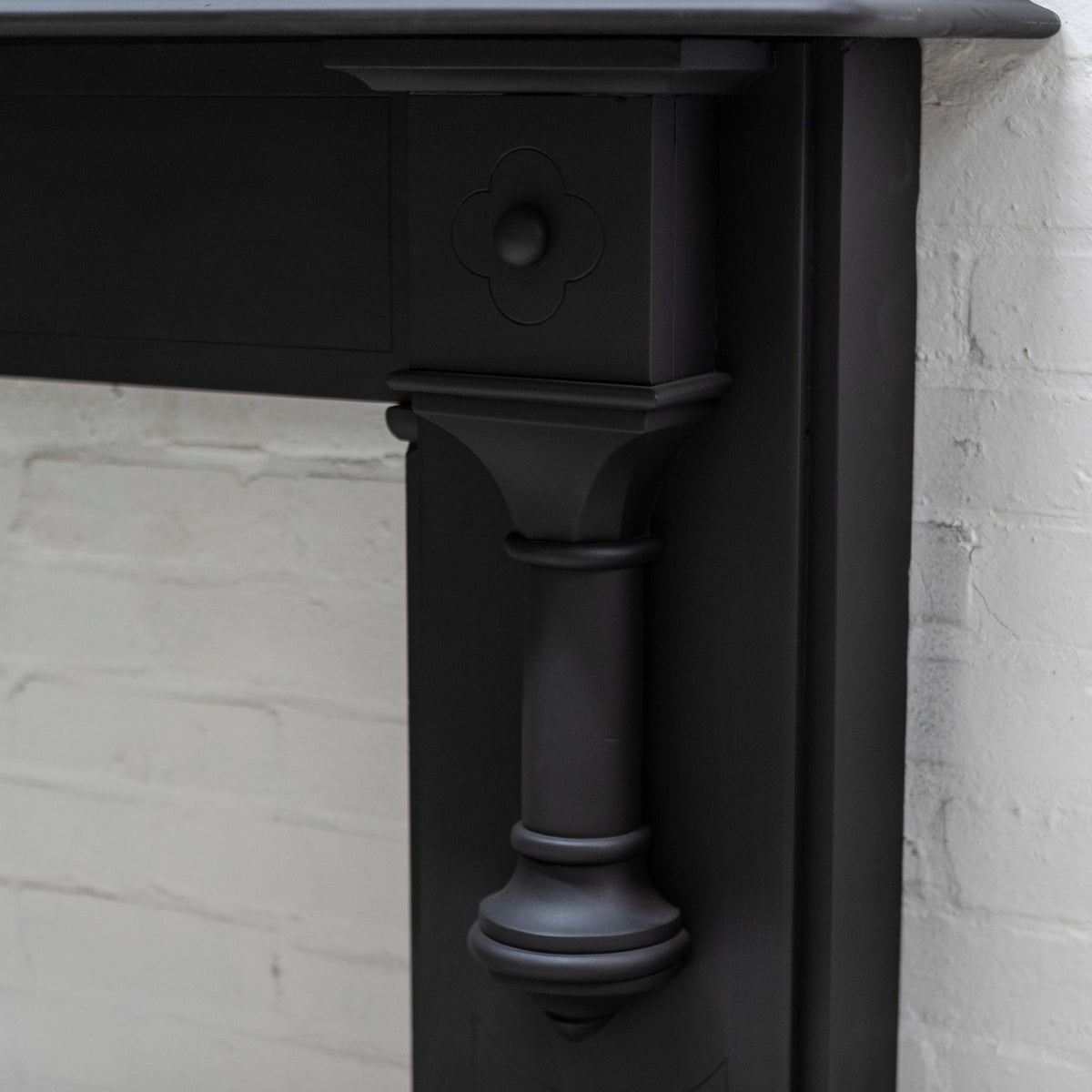 Large Antique Victorian Slate Fireplace Surround With Corbels | The Architectural Forum