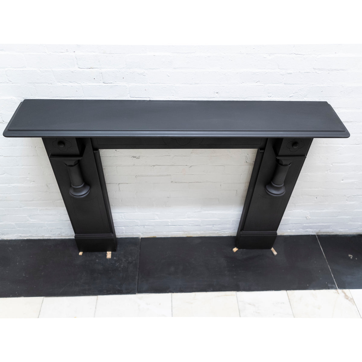 Large Antique Victorian Slate Fireplace Surround With Corbels | The Architectural Forum