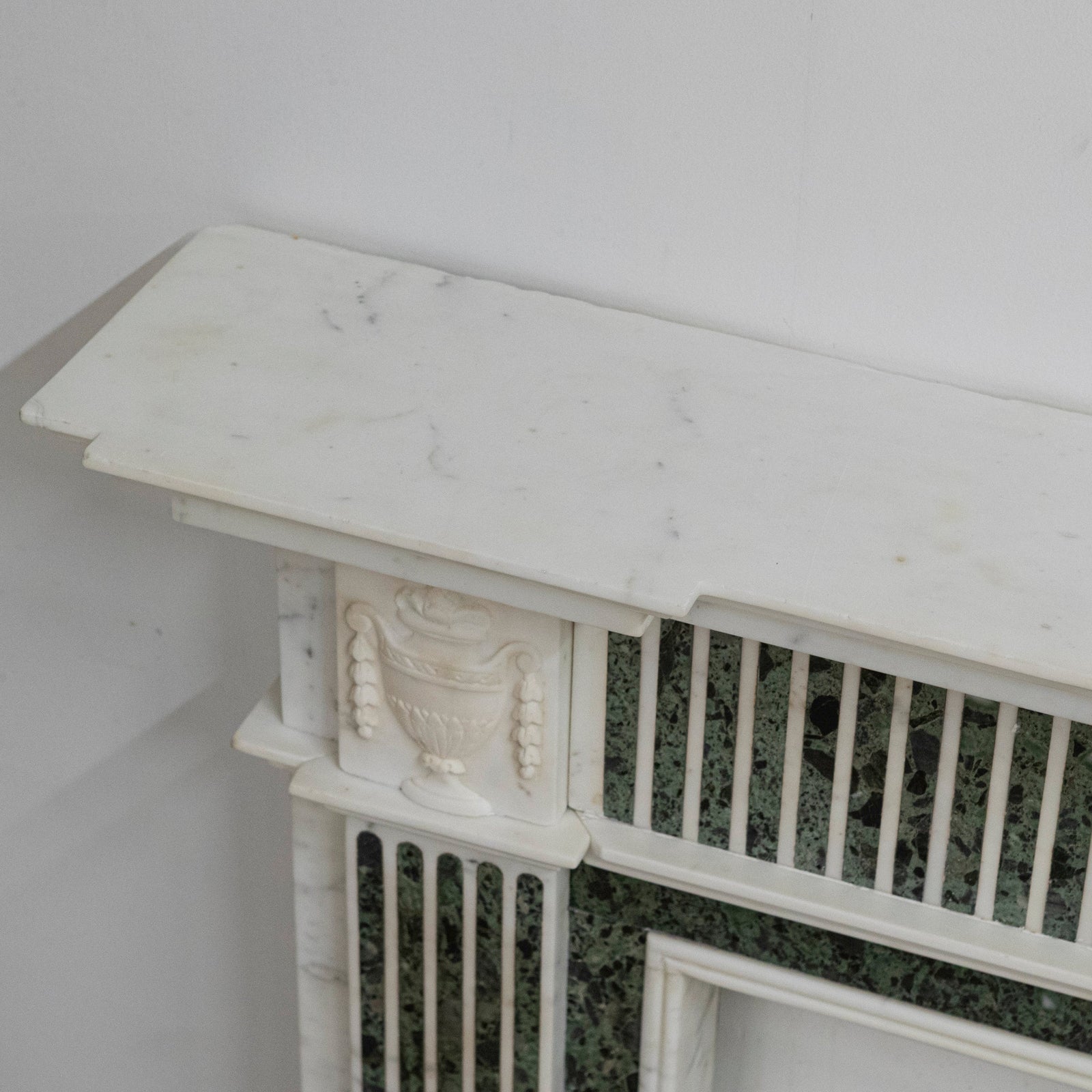 Reclaimed Georgian Style Statuary & Verde Marble Surround (Pair Available) | The Architectural Forum