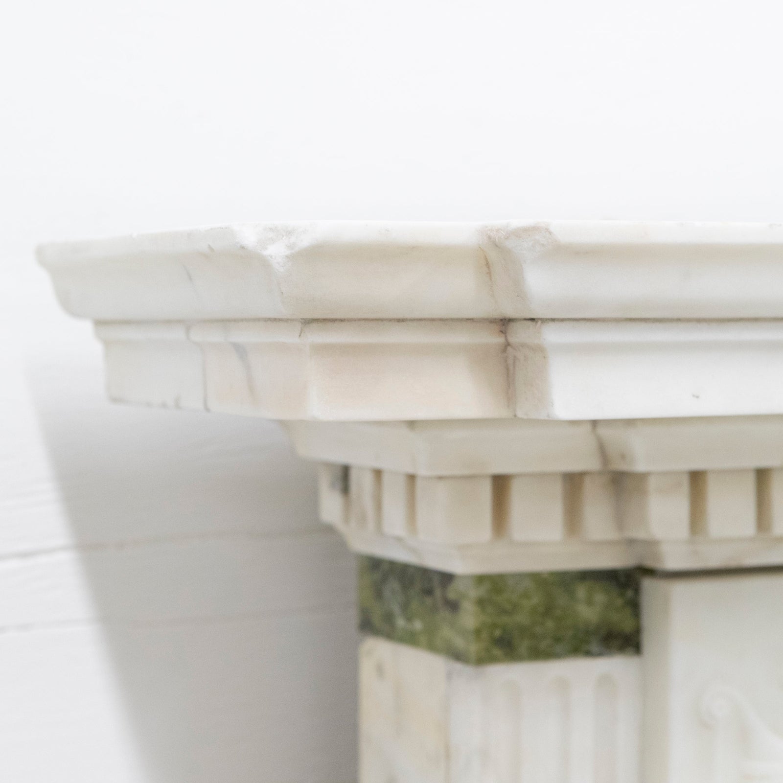 Antique Georgian Chimneypiece with Statuary & Connemara "Irish Green" Marble | The Architectural Forum