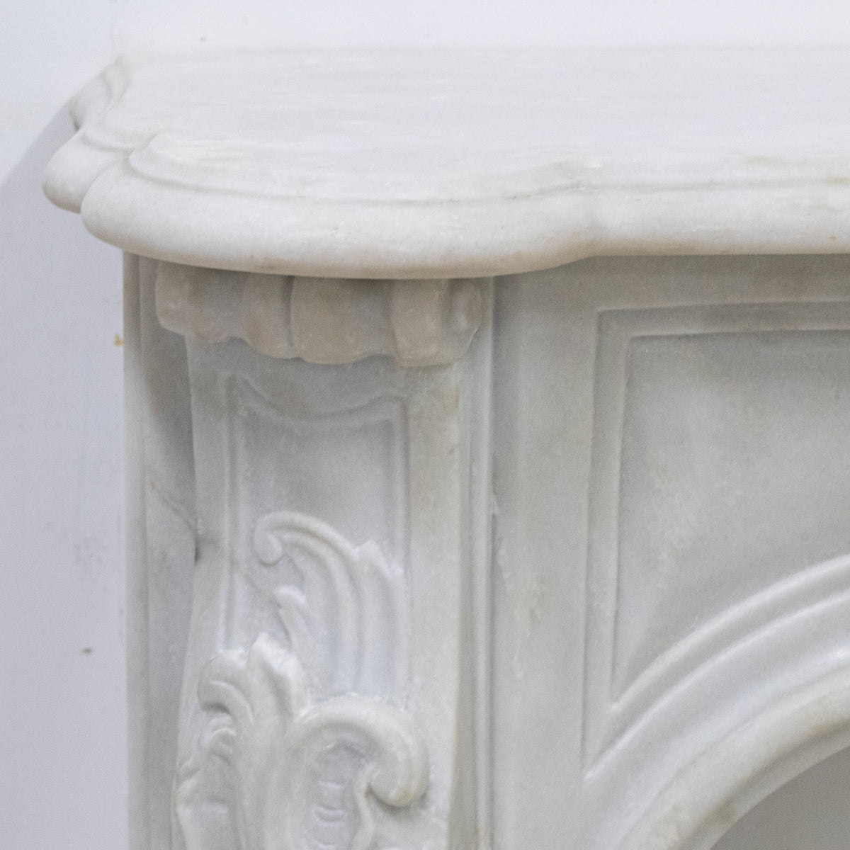 Antique Louis XV French Style Statuary Marble Fireplace | The Architectural Forum