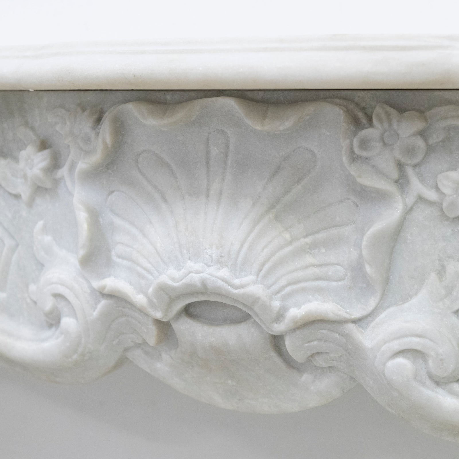Antique Louis XV French Style Statuary Marble Fireplace | The Architectural Forum
