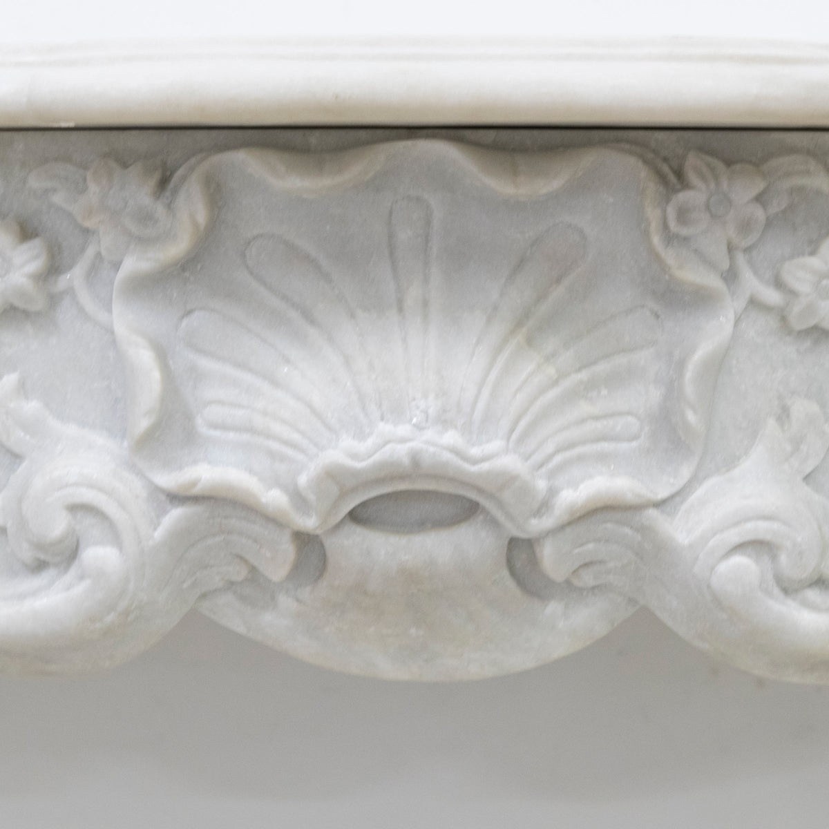 Antique Louis XV French Style Statuary Marble Fireplace | The Architectural Forum