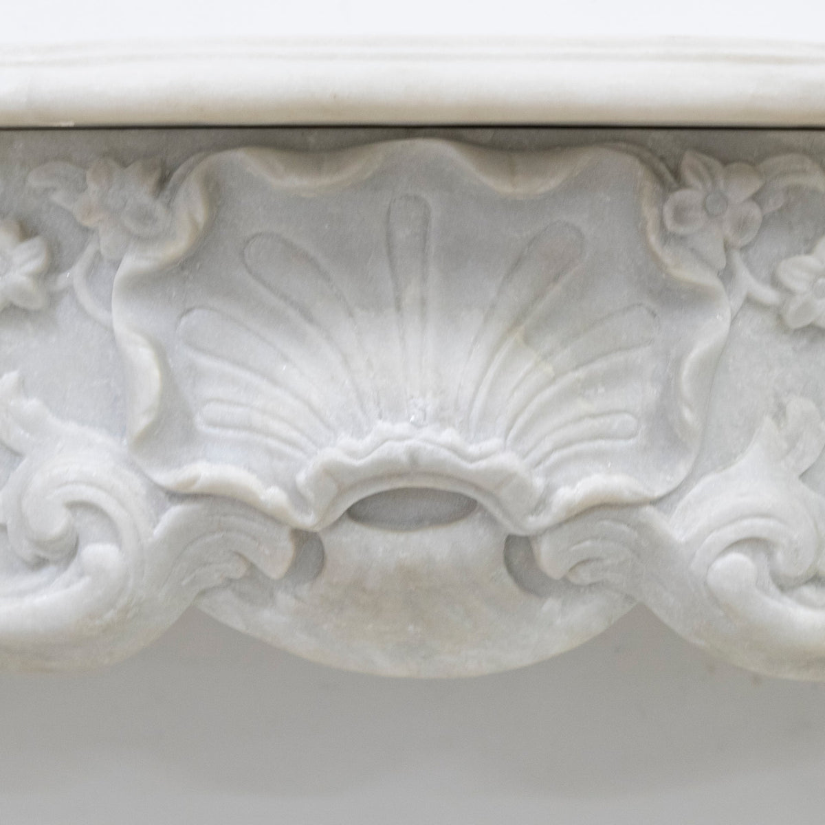 Antique Louis XV French Style Statuary Marble Fireplace | The Architectural Forum