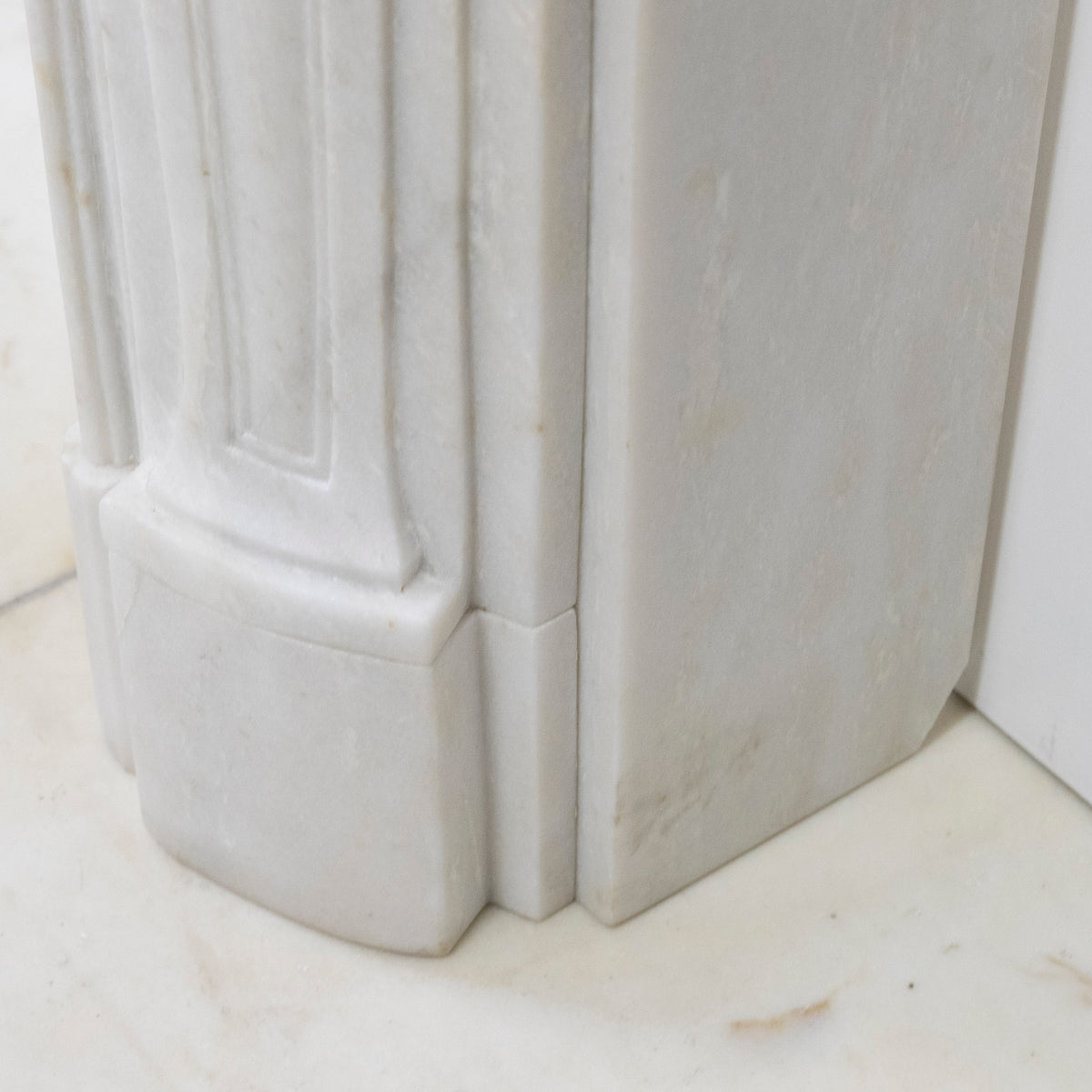 Antique Louis XV French Style Statuary Marble Fireplace | The Architectural Forum