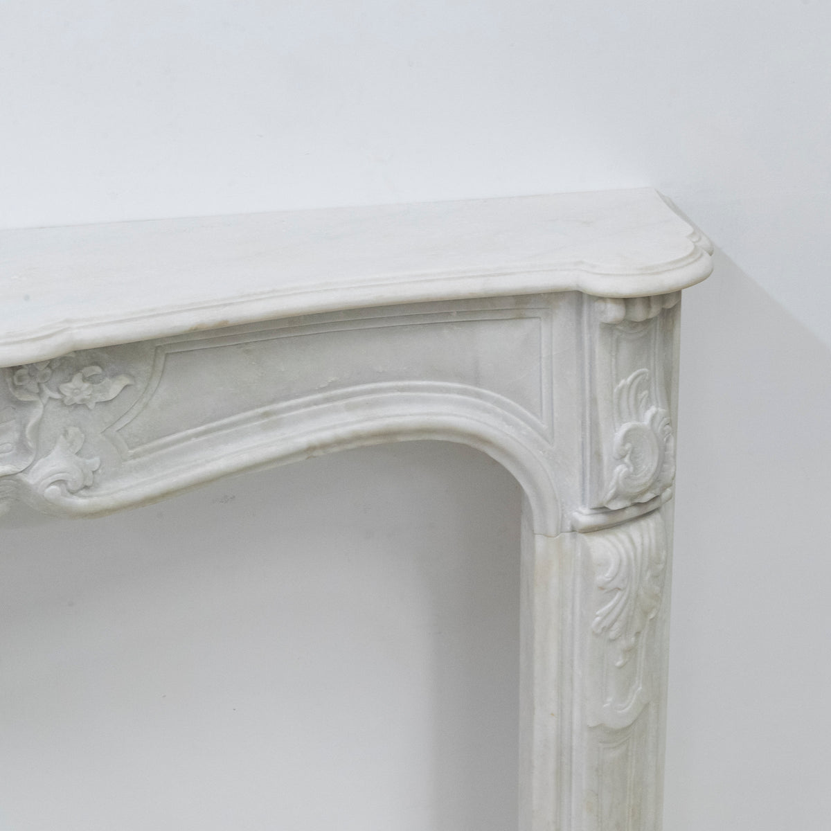 Antique Louis XV French Style Statuary Marble Fireplace | The Architectural Forum
