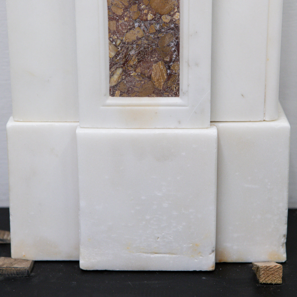 Marble Antique Late Georgian Statuary and Spanish Brocatello Inlay Chimneypiece c.1790 | The Architectural Forum