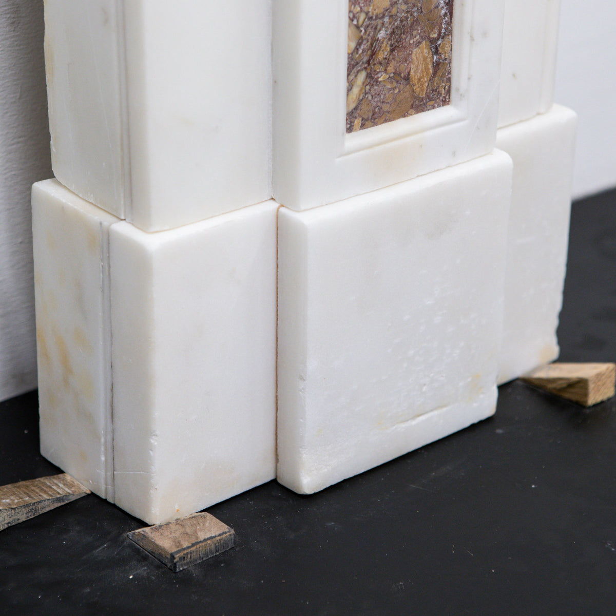 Marble Antique Late Georgian Statuary and Spanish Brocatello Inlay Chimneypiece c.1790 | The Architectural Forum