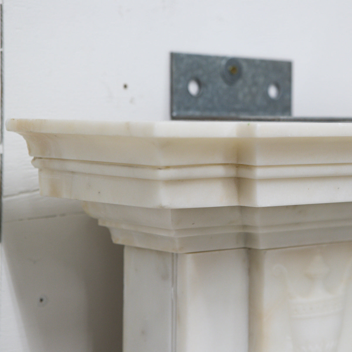 Marble Antique Late Georgian Statuary and Spanish Brocatello Inlay Chimneypiece c.1790 | The Architectural Forum