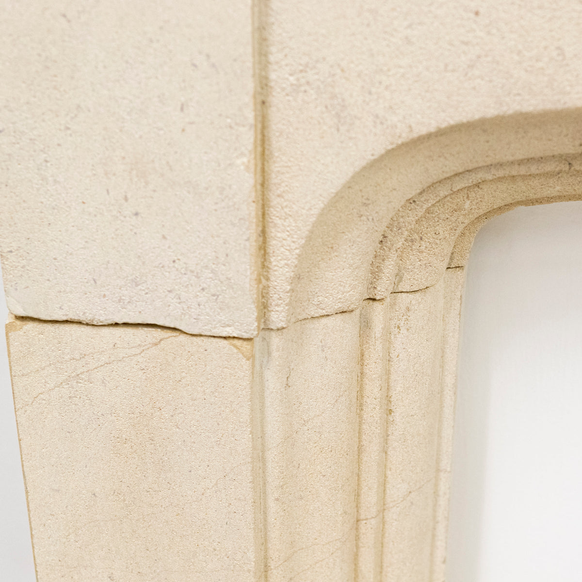 Antique Gothic Revival Bath Stone Fireplace Surround | The Architectural Forum