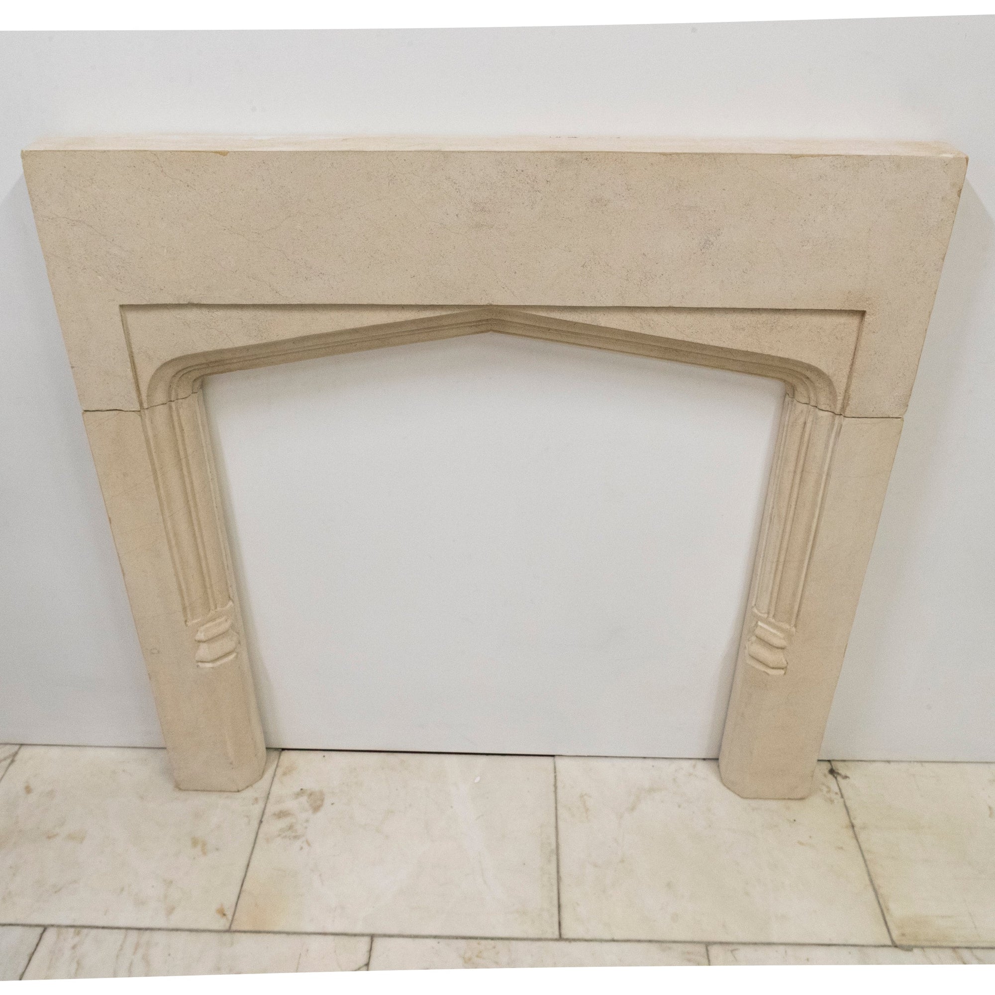 Antique Gothic Revival Stone Fireplace Surround | The Architectural Forum