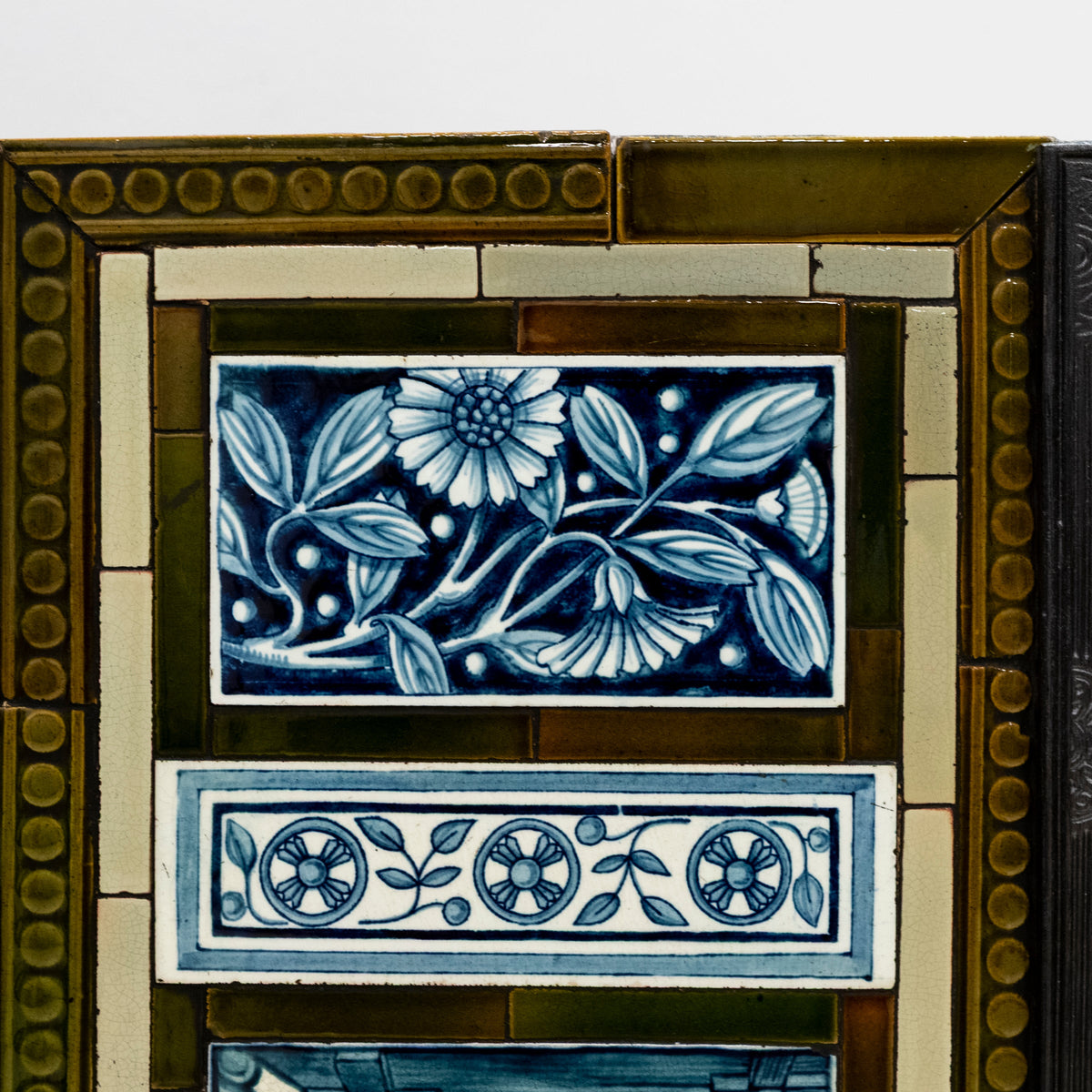 Antique Cast Iron Thomas Jeckyll Insert with William Morris Tiles | The Architectural Forum