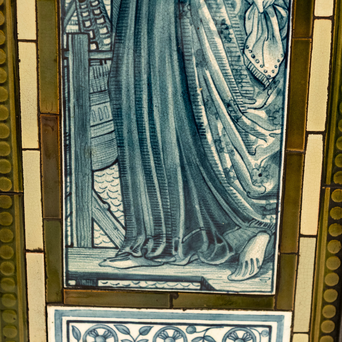 Antique Cast Iron Thomas Jeckyll Insert with William Morris Tiles | The Architectural Forum