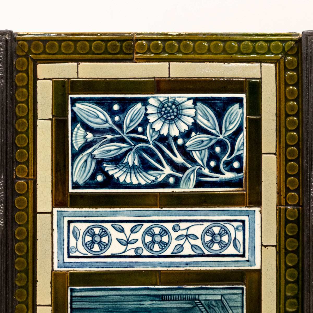 Antique Cast Iron Thomas Jeckyll Insert with William Morris Tiles | The Architectural Forum