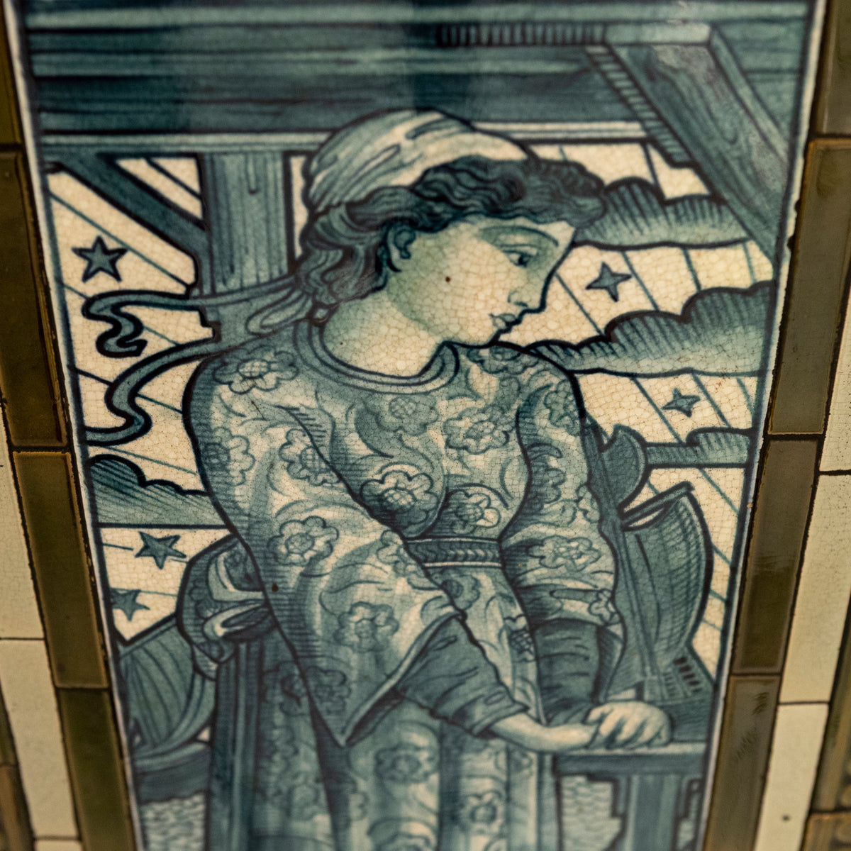 Antique Cast Iron Thomas Jeckyll Insert with William Morris Tiles | The Architectural Forum