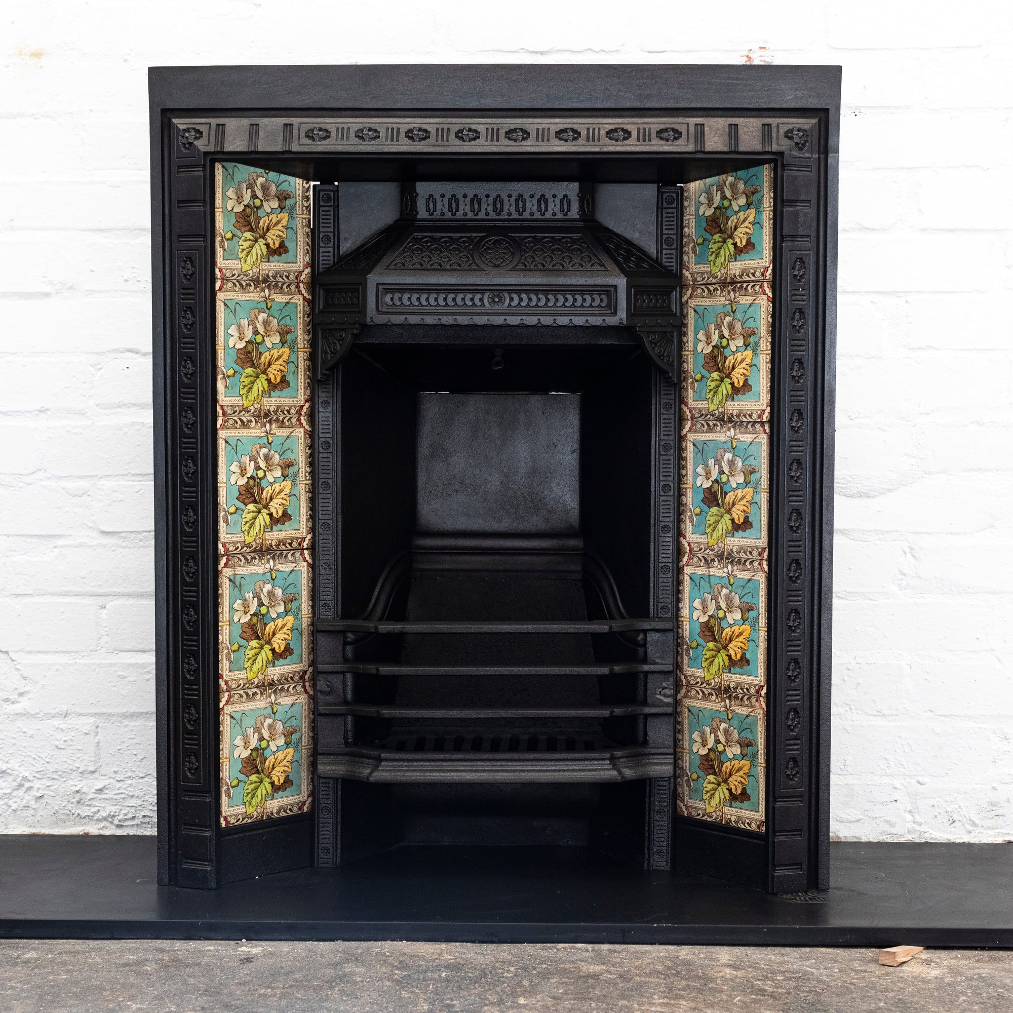 Antique Victorian Tiled Fireplace Insert | The Architectural Forum