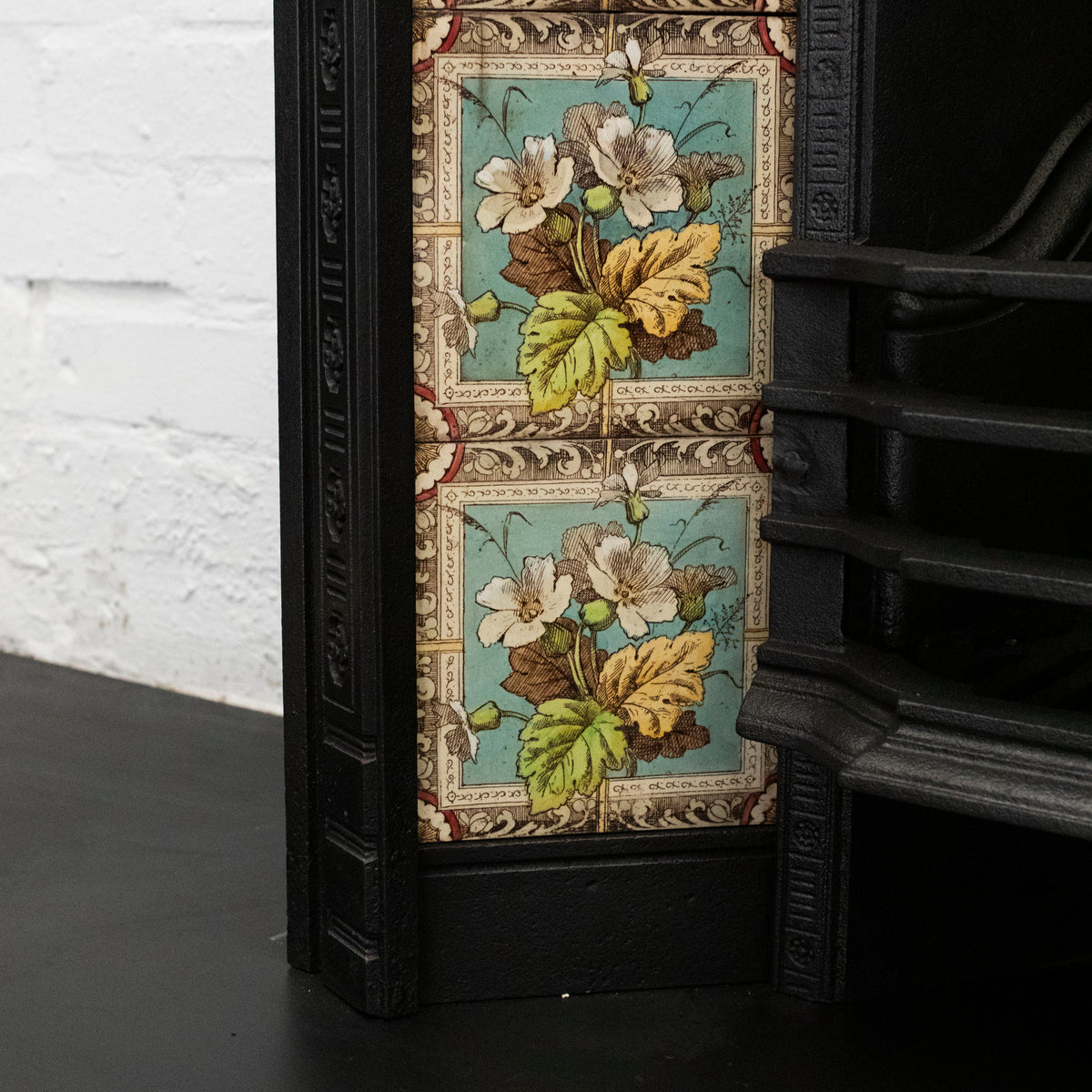 Antique Victorian Tiled Fireplace Insert | The Architectural Forum