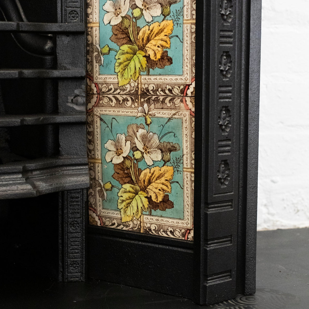Antique Victorian Tiled Fireplace Insert | The Architectural Forum