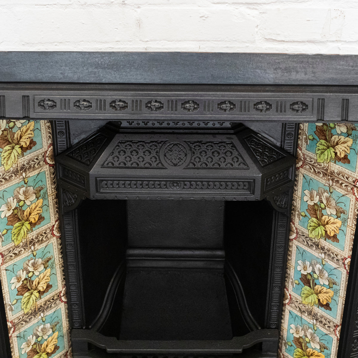 Antique Victorian Tiled Fireplace Insert | The Architectural Forum