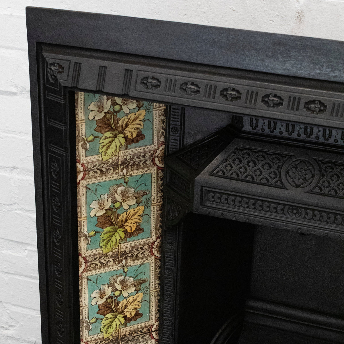 Antique Victorian Tiled Fireplace Insert | The Architectural Forum