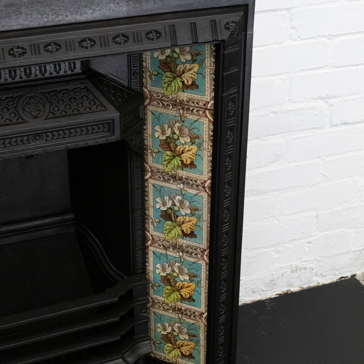 Antique Victorian Tiled Fireplace Insert | The Architectural Forum