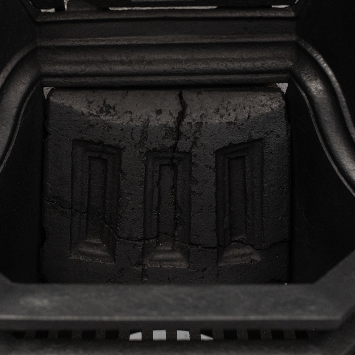 Antique Cast Iron Fireplace Insert with Original Tiles | The Architectural Forum