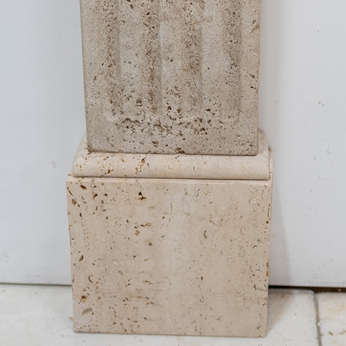 Reclaimed Large Rustic Travertine Fireplace Surround | The Architectural Forum