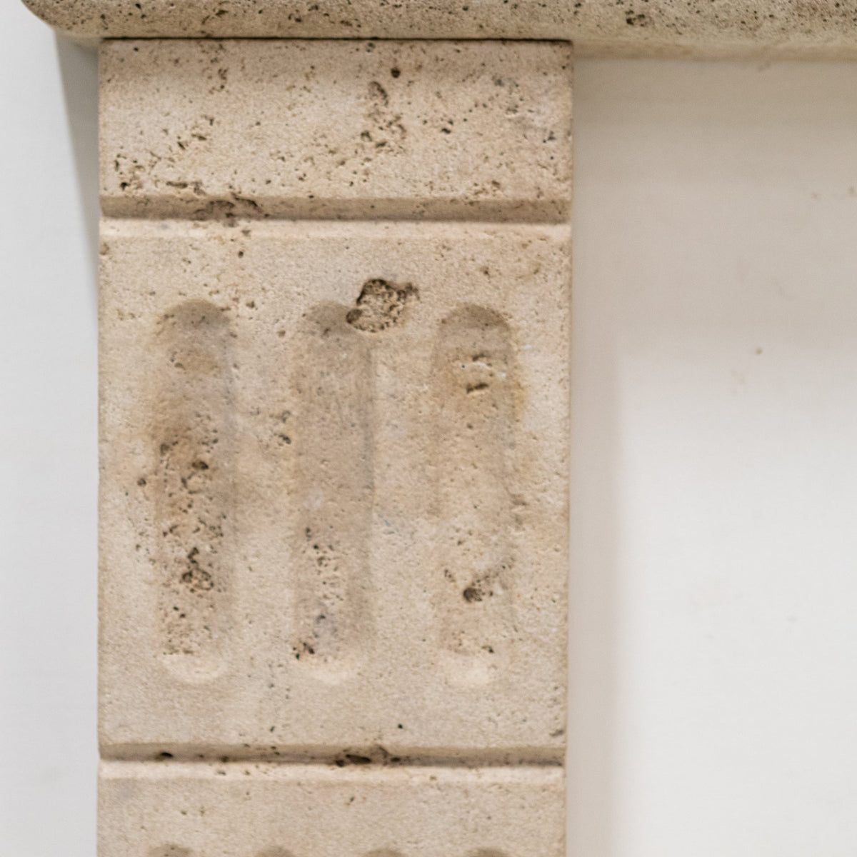 Reclaimed Large Rustic Travertine Fireplace Surround | The Architectural Forum