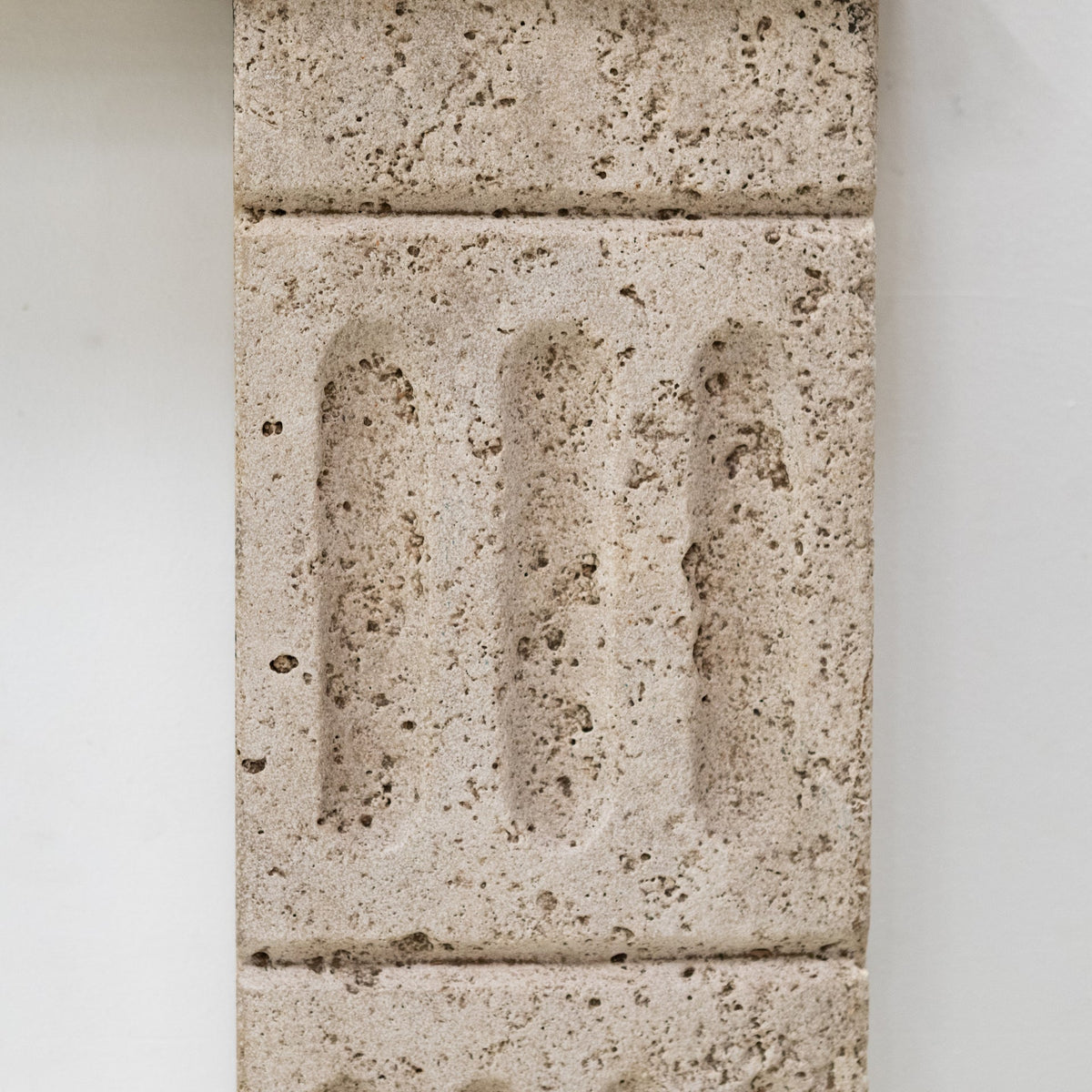 Reclaimed Large Rustic Travertine Fireplace Surround | The Architectural Forum