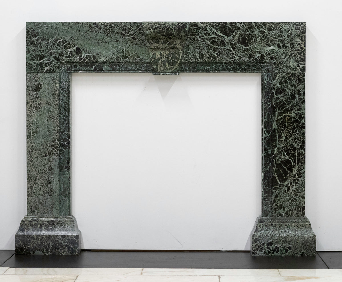 Large Green Verde Marble Fireplace Surround | The Architectural Forum
