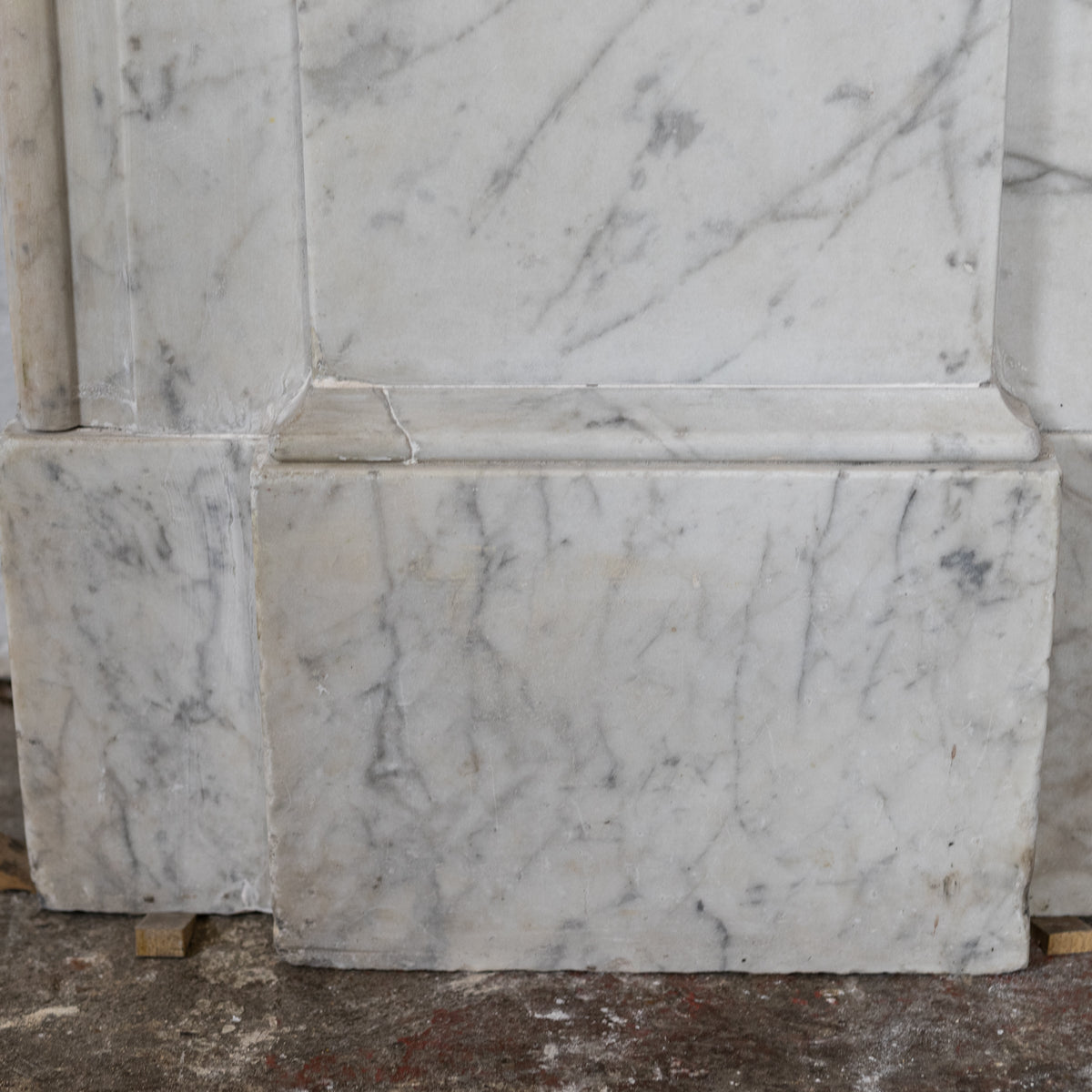 Large Antique Victorian Carrara Marble Arched Chimneypiece | The Architectural Forum