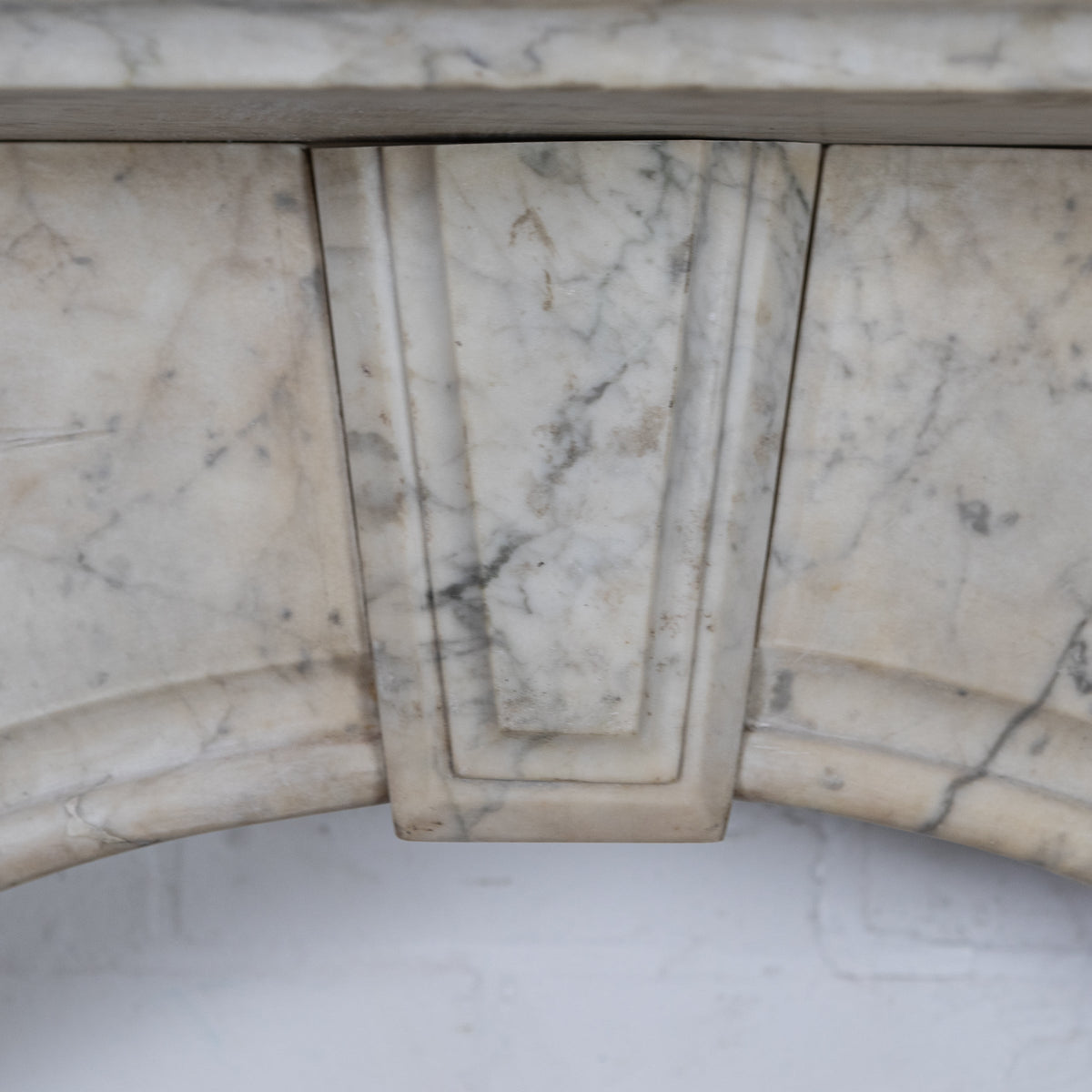 Large Antique Victorian Carrara Marble Arched Chimneypiece | The Architectural Forum