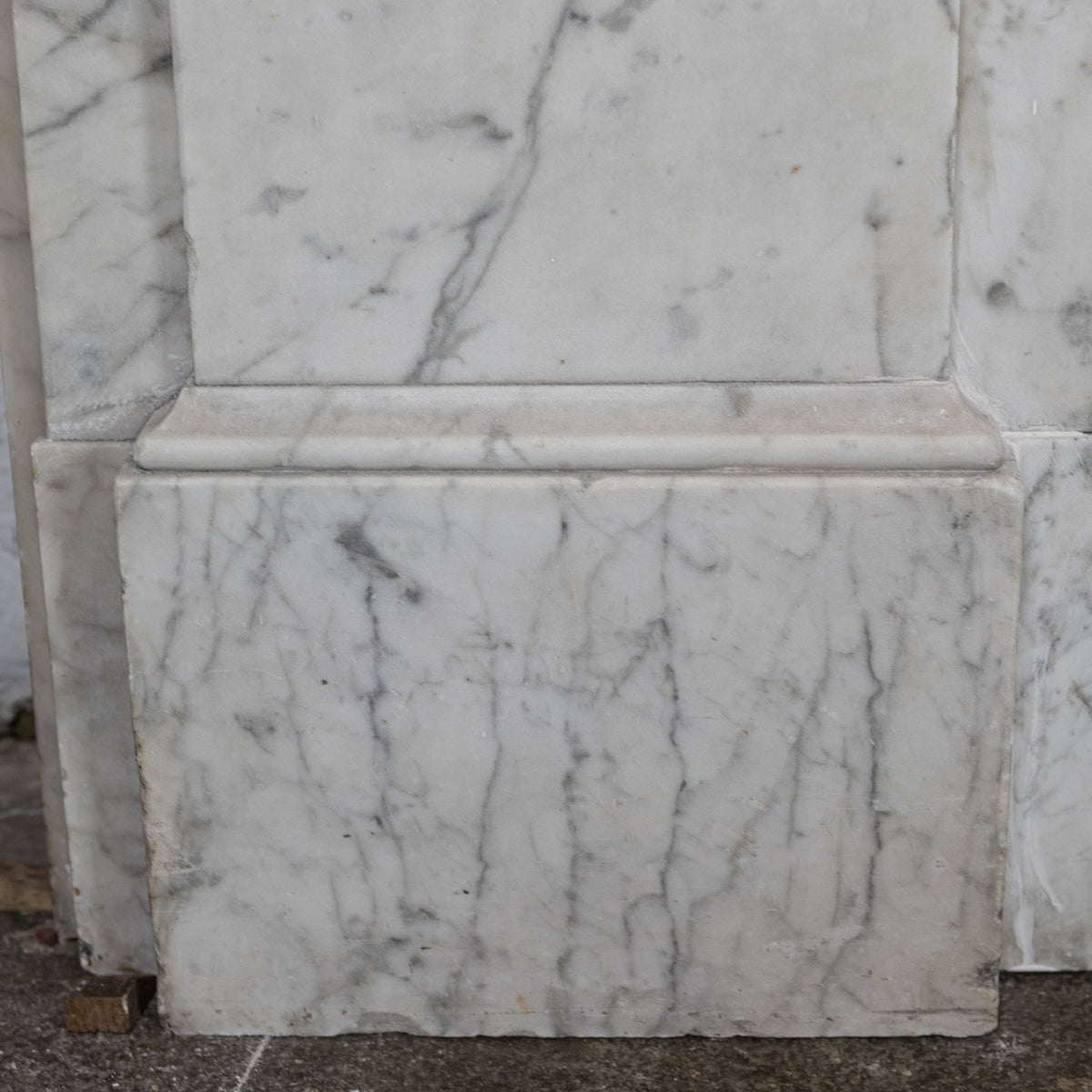 Large Antique Victorian Carrara Marble Arched Chimneypiece | The Architectural Forum