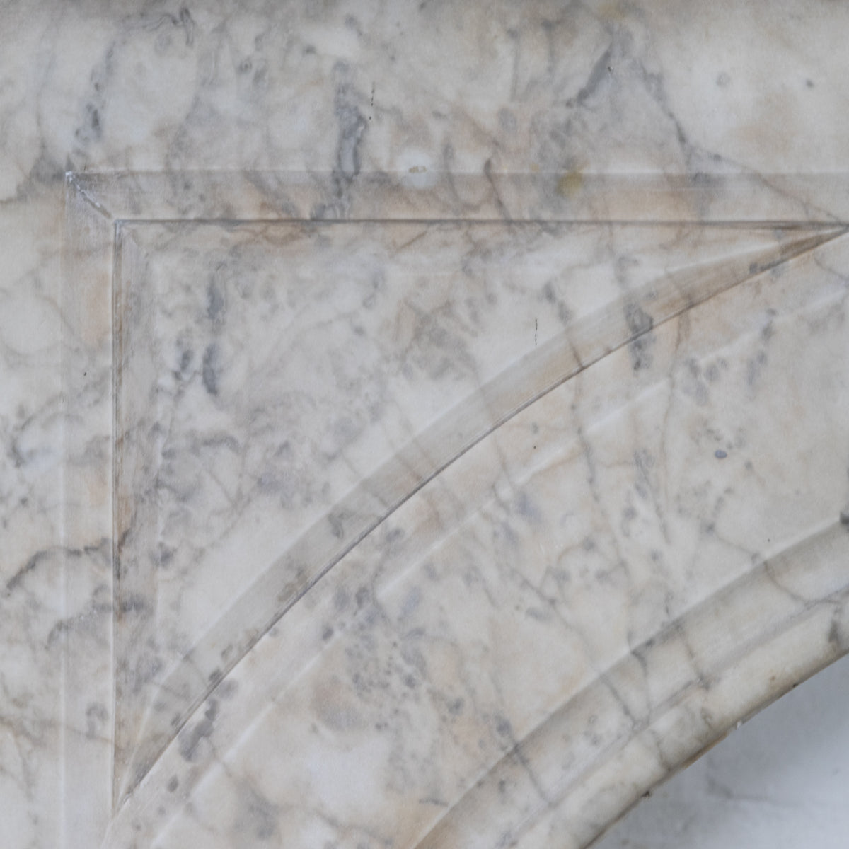 Large Antique Victorian Carrara Marble Arched Chimneypiece | The Architectural Forum