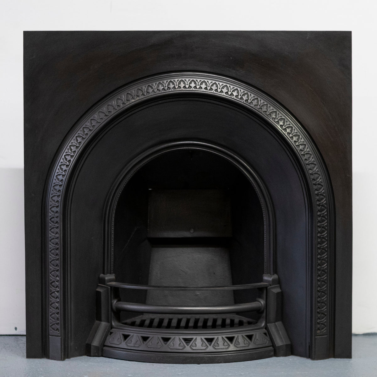 Antique Cast Iron Arched Fireplace Insert