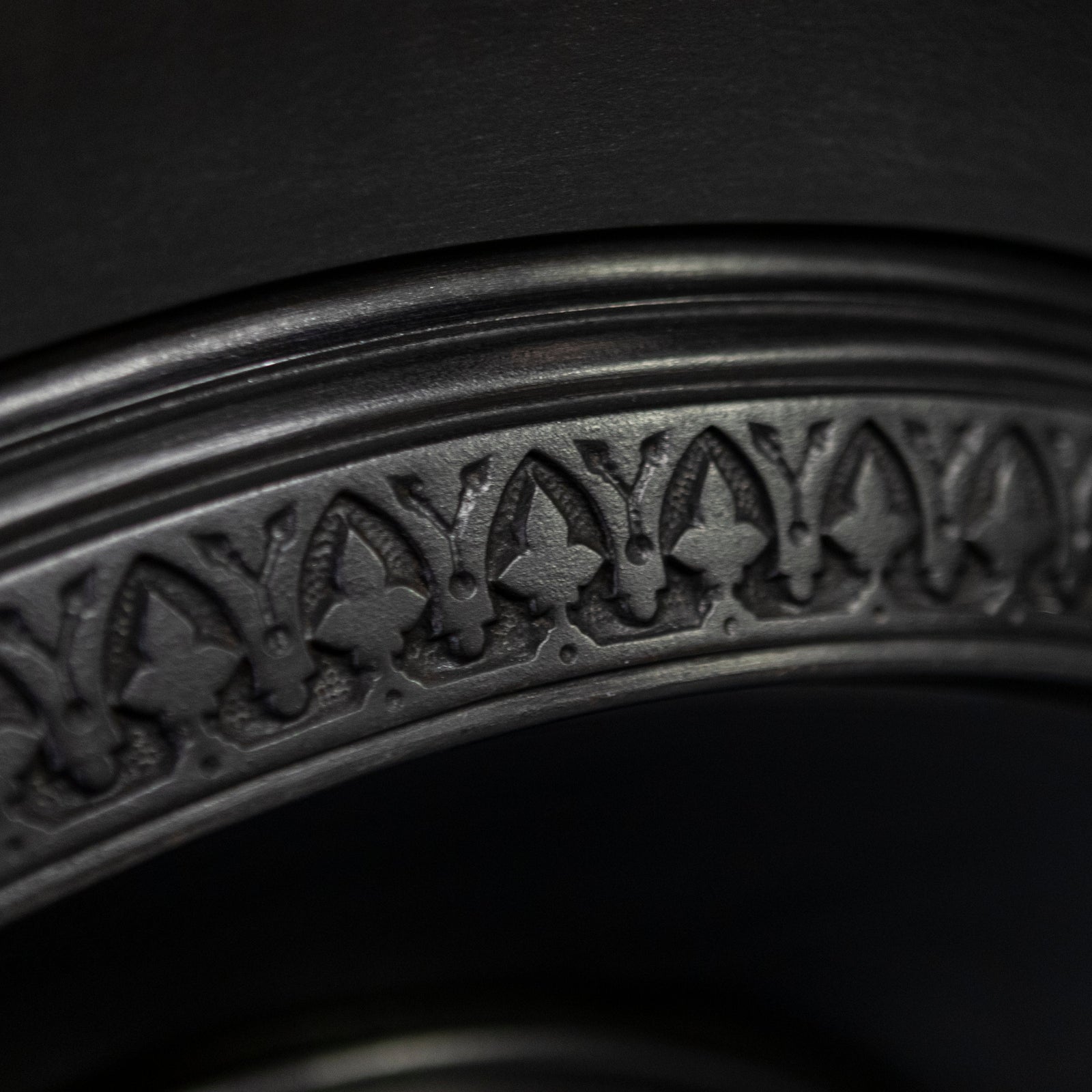 Antique Cast Iron Arched Fireplace Insert