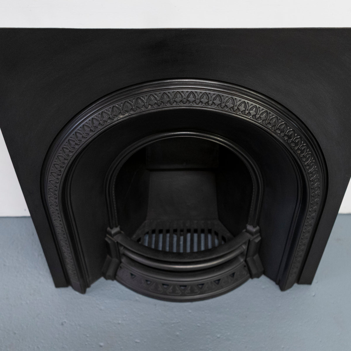 Antique Cast Iron Arched Fireplace Insert