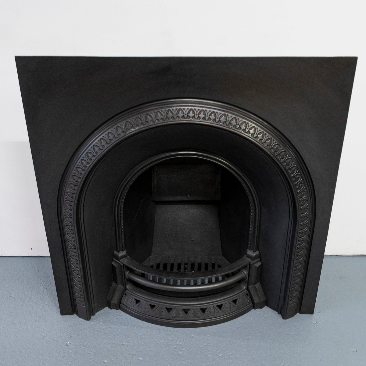 Antique Cast Iron Arched Fireplace Insert