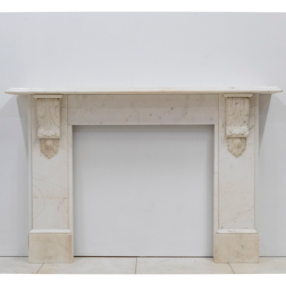 Antique Victorian Marble Surround with Ornate Carved Corbels | The Architectural Forum