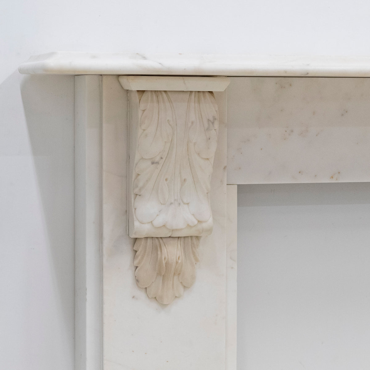 Antique Victorian Marble Surround with Ornate Carved Corbels | The Architectural Forum