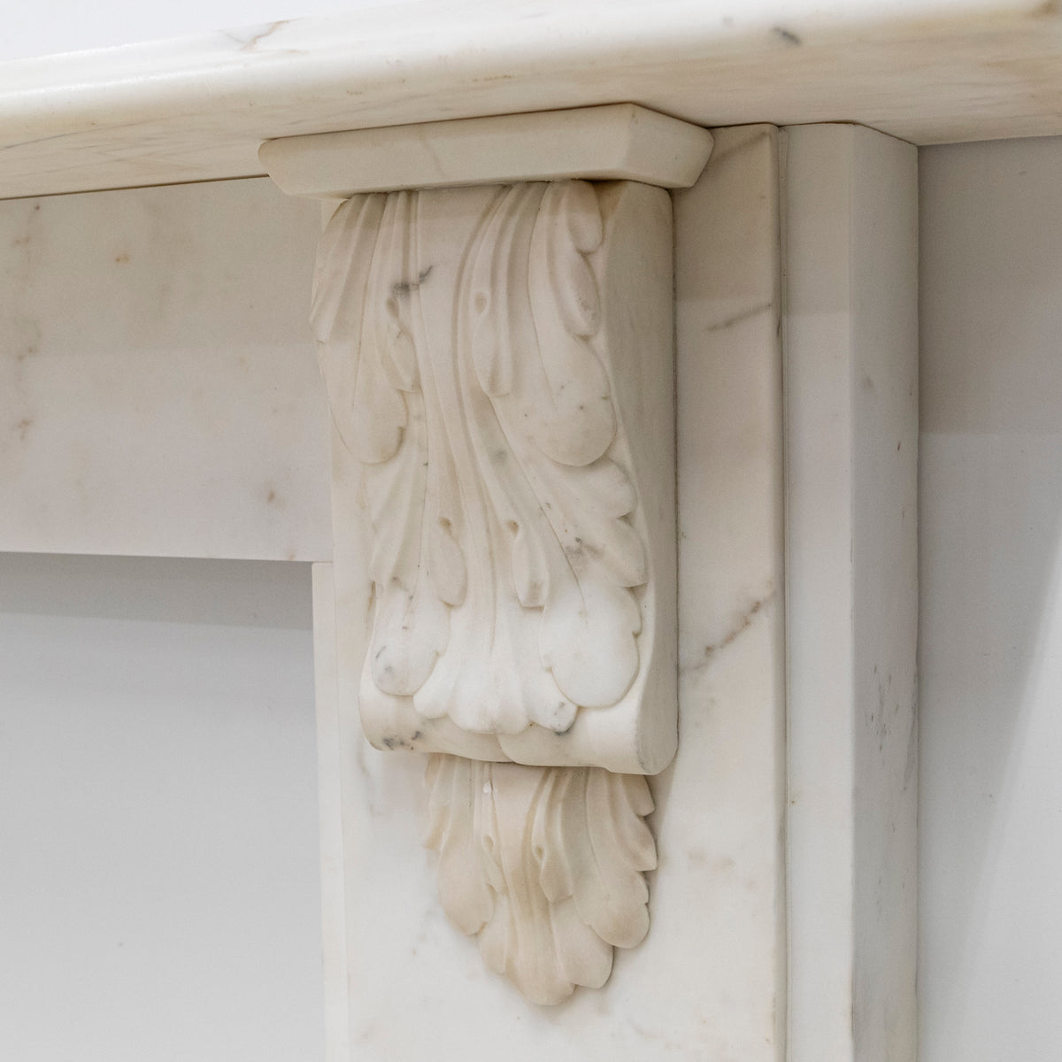 Antique Victorian Marble Surround with Ornate Carved Corbels | The Architectural Forum