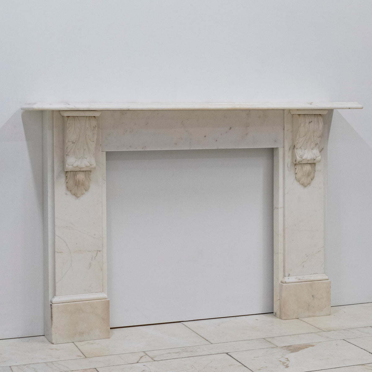 Antique Victorian Marble Surround with Ornate Carved Corbels | The Architectural Forum