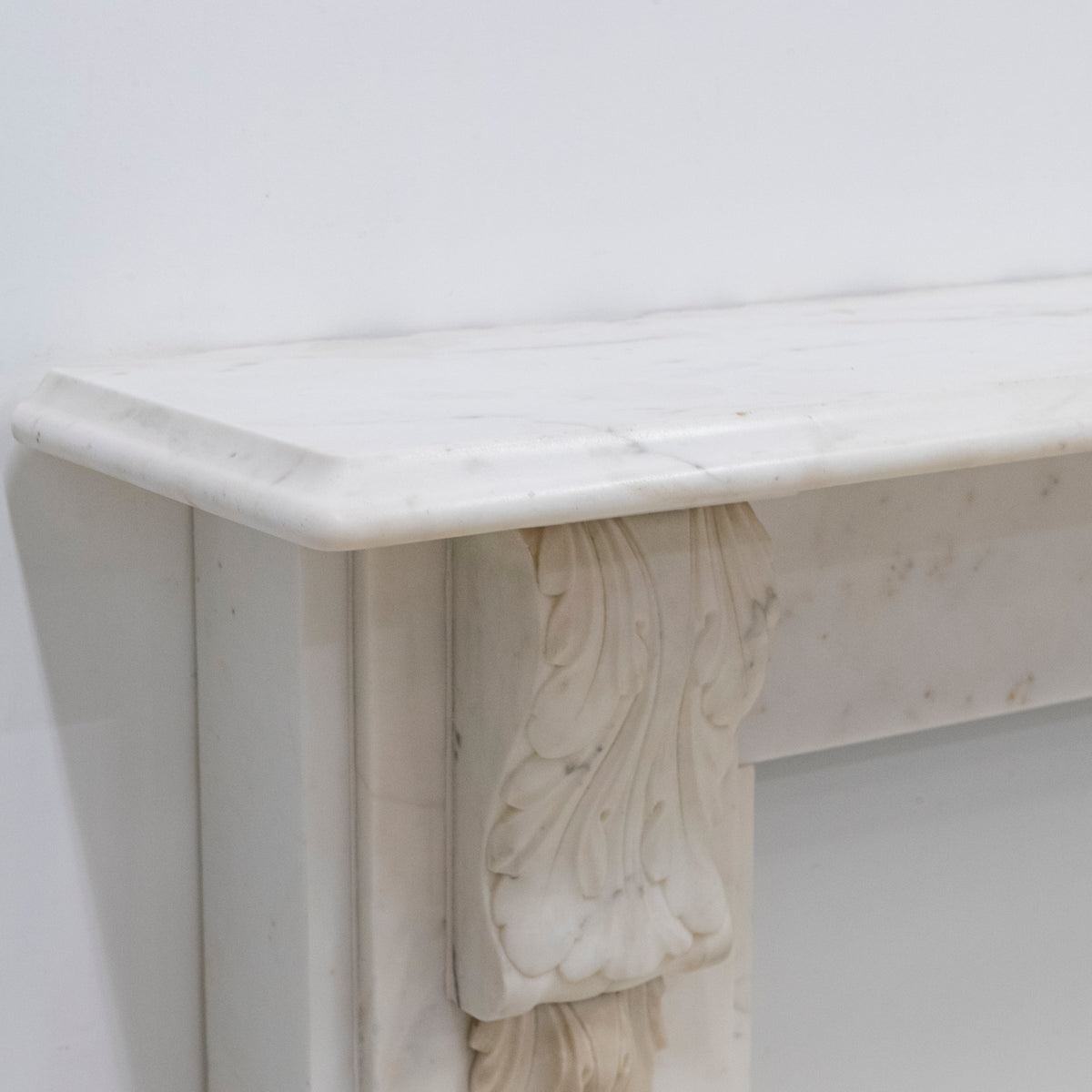 Antique Victorian Marble Surround with Ornate Carved Corbels | The Architectural Forum