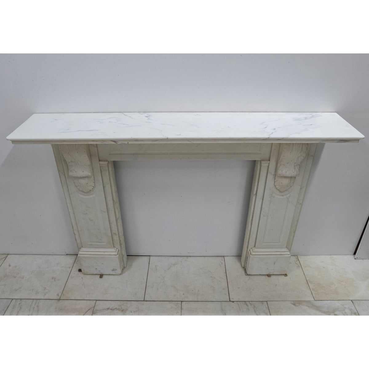 Antique Victorian Statuary Marble Carved Corbel Chimneypiece | The Architectural Forum