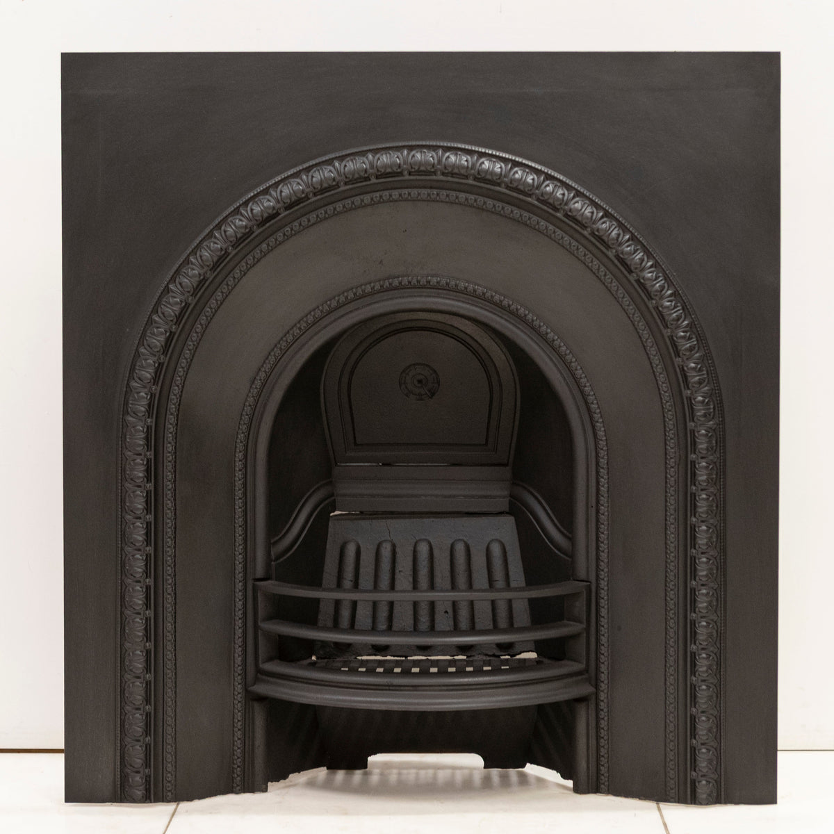 Antique Cast Iron Arched Fireplace Insert