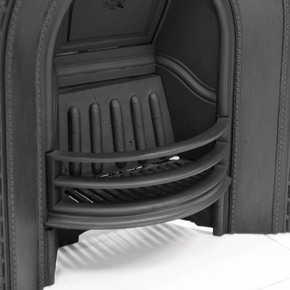 Antique Cast Iron Arched Fireplace Insert