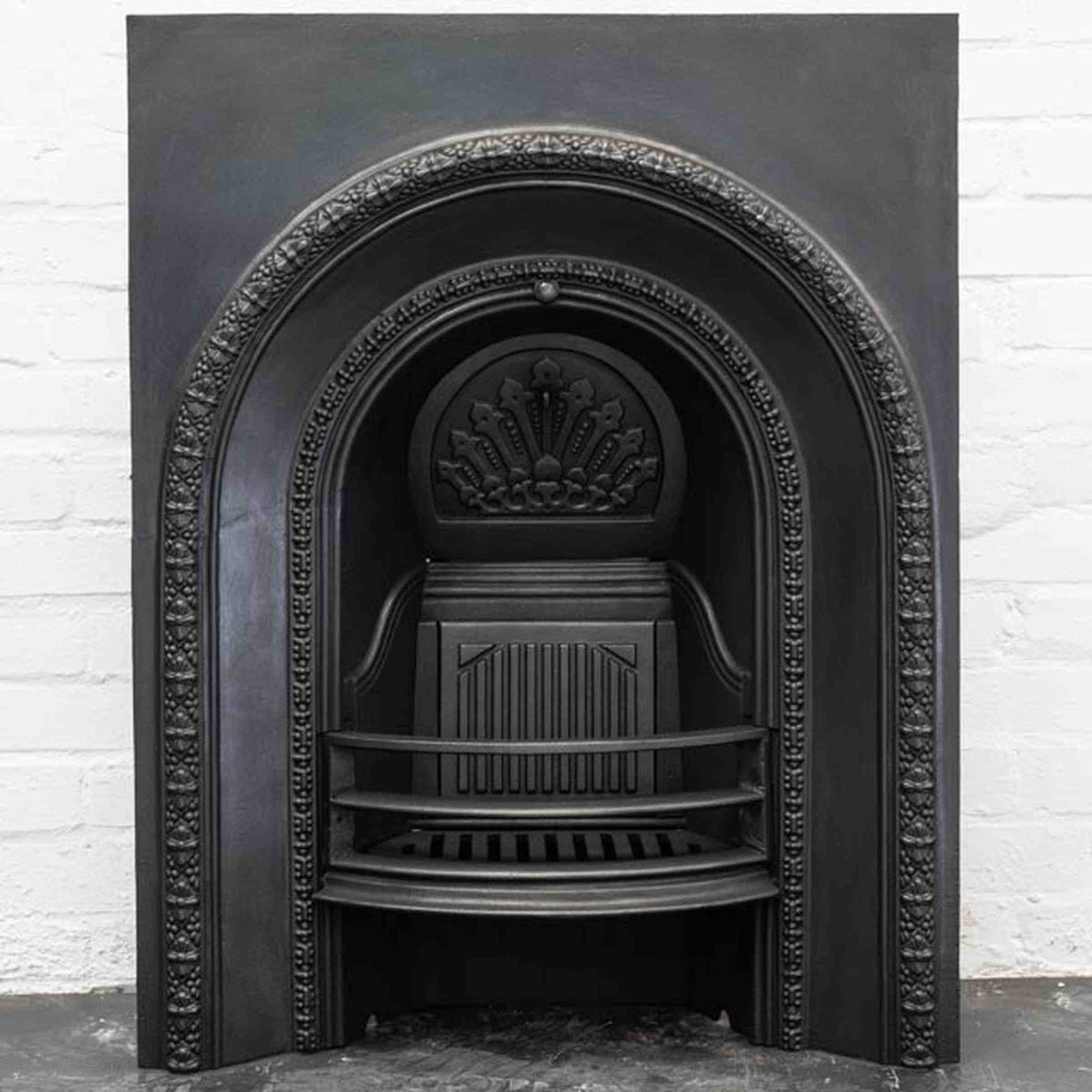 Antique Cast Iron Arched Fireplace Insert | The Architectural Forum