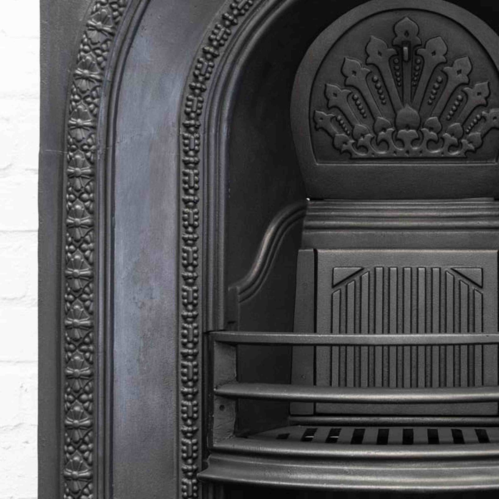 Antique Cast Iron Arched Fireplace Insert | The Architectural Forum