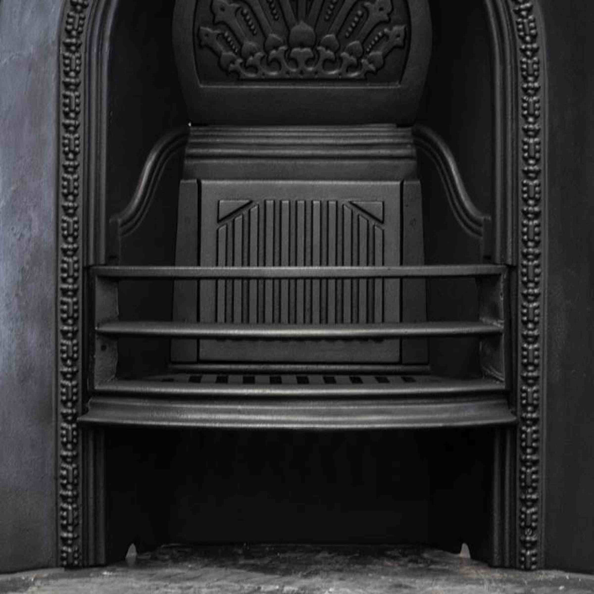 Antique Cast Iron Arched Fireplace Insert | The Architectural Forum